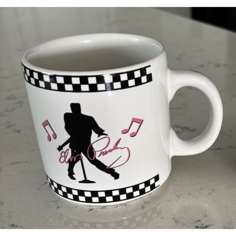 Vintage 1997 Elvis Presley Dance Coffee Mug Official Mother's Day Gift